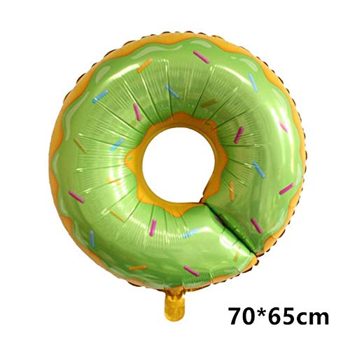 SELLA Rosquillas Piruleta Pizza Matcha Helado Fiesta de Feliz cumpleaños Globos de Boda Decoración Caramelo Donut Lámina Globo de Helio, 1 Pieza