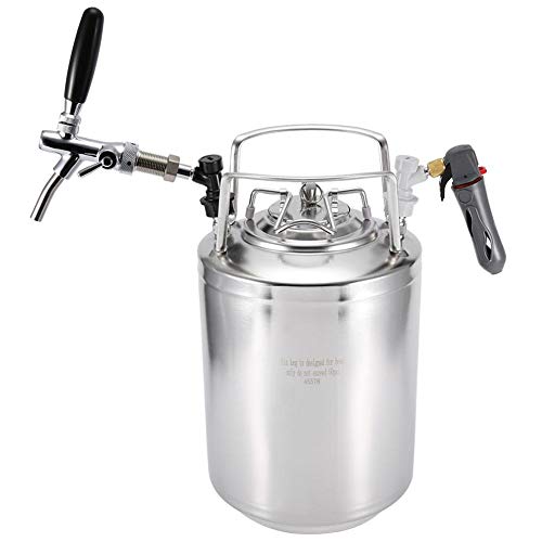 Sistema de Barril de Cerveza - Grifo de Acero Inoxidable Growler, Dispensador de Barril de Cerveza Mini Coke Opcional de 6L / 10L / 12L Kit portátil Kegerator para Cerveza Artesanal(12L)