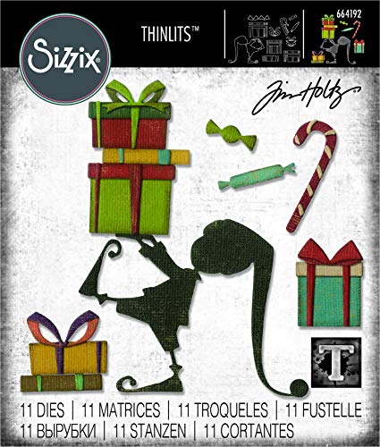 Sizzix Troquel Sizzix Thinlits Die Set 11 piezas - Ayudante de Papá Noel