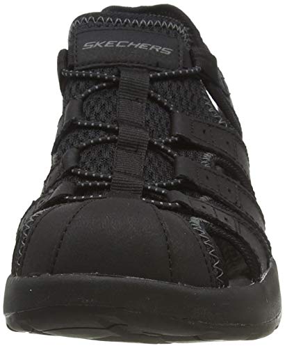 Skechers Melbo-Journeyman 2, Sandalias de Gladiador para Hombre, Negro (Black BBK), 42 EU