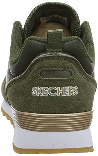 Skechers Women's RETROS-OG 85-GOLDN GURL Trainers, Verde (Olive Suede/Nylon/Mesh/Rose Gold Trim Old), 6 UK (39 EU)