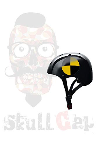 SkullCap® Kids BMX & Skate Helmet - Bicicleta Y Scooter Eléctrico, Diseño: Crash-Test, Talla: S