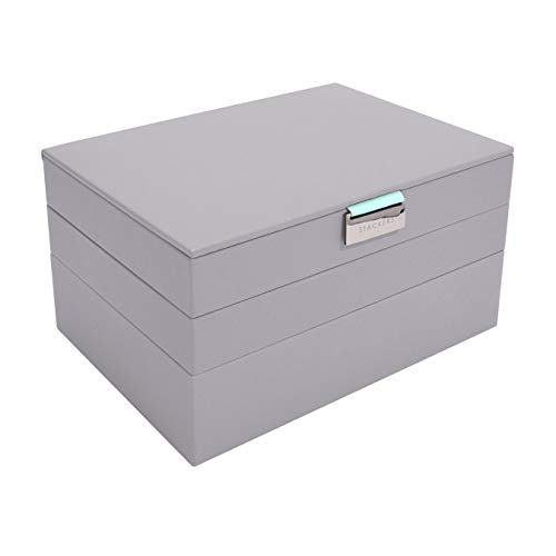 Stackers Clásica Caja de Joyería Gris con Menta - 3