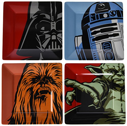 Star Wars- Packs de Platos (4 Unidades), Multicolor, 25x25x7 cm (Underground Toys SW00877)