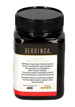 SUPER MANUKA MIEL ACTIVE MGO 400+ - 250 Gramos - Un efecto prebiótico que ayuda a mantener un sistema digestivo saludable y puede ayudar a promover bacterias beneficiosas