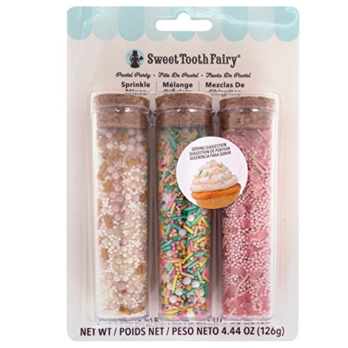 Sweet Tooth Fairy 3 Piece Pastel Party Mix Sprinkles Diente Hada Algo Dulce
