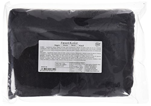 Sweetkolor Pasta de Azúcar Negro - 1000 gr