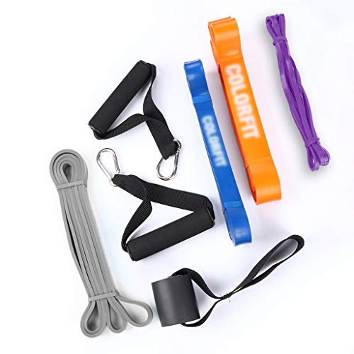 SWQG-Sartén Banda de Fitness Elástica, Banda de Resistencia para Culturismo, Entrenamiento de Resistencia Elástica Pilates-elástica para Cuerpo, Piernas, Glúteos (Color : Package 2)