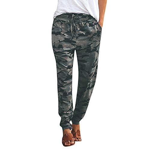 Sylar Pantalones Camuflaje Mujer Invierno Clásico Slim Fit Bolsillo Pantalones Casuales Deportivos Cómodo Pantalones Lápiz Rectos Pantalones De Yoga