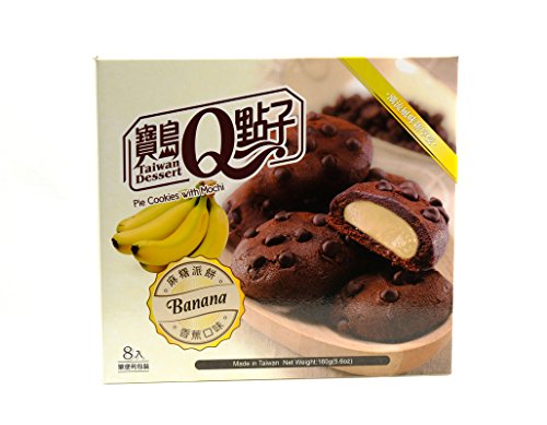 Taiwan Dessert - Galletas Rellenos De Crema De Mochi Con Sabor A Platano 160G