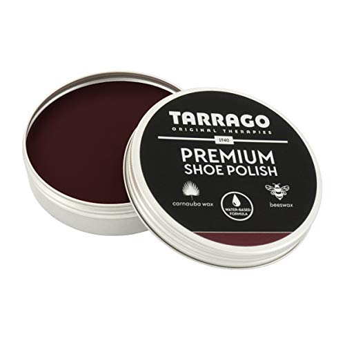 Tarrago | Premium Shoe Polish 50ml | Betún en Pasta para Zapatos Premium (Burdeos 11)