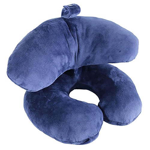 Teekit Almohada de Viaje Airplane cómoda para el Coche, el Tren, la Oficina, la Escuela, la Siesta, la Cabeza, el Cuello, Almohadas Suaves