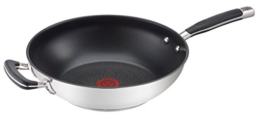 Tefal Gourmet Series – Sartén de Wok, Acero Inoxidable, 30 cm