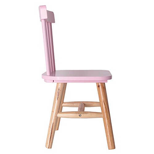 THE HOME DECO FACTORY hd3004 Silla para niños Madera/MDF Rosa 29 x 33 x 58 cm