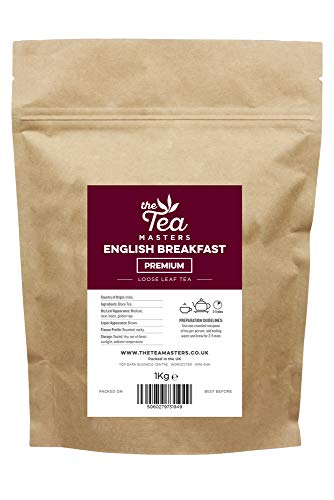 The Tea Masters Hojas Sueltas de Té Negro Premium para el Desayuno 1kg