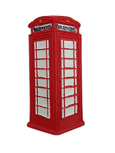 Thomas Benacci London - Imán para nevera, diseño de cabina de teléfono británica, color rojo