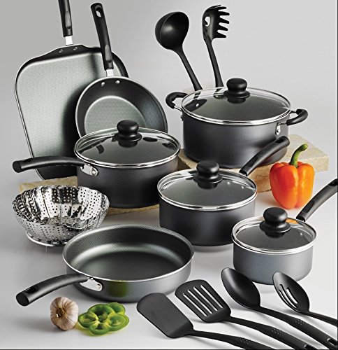 Tramontina PrimaWare 18-Piece Nonstick Cookware Set - Gray by Tramontina USA, Inc.