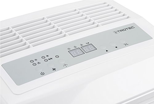 TROTEC Deshumidificador eléctrico TTK 90 E / 30L / Desagüe 5,2L / Portátil / Para Habitaciones de hasta 90m² / 230m³ / 500 W / Auto-Apagado / Higrostato Automático / Temporizador / Filtro de Aire lavable / Blanco