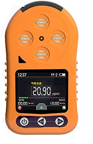 TTPF Detector de Gas Concentración de ozono probador 0~10 ppm de Mano Medidor O3 portátil con Pantalla LCD Digital de Monitor de Gas ozono Meter,Orange