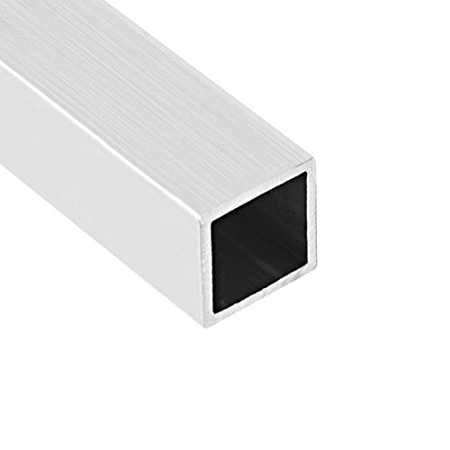 Tubo cuadrado de aluminio 30mm x 30mm x 2mm Grosor de la pared 300mm Longitud Tubos rectos sin soldadura