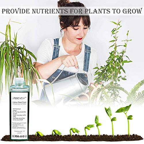 TUKNON Fertilizante Plantas, Fertilizante Líquido, Indoor Plant Food, Fertilizante líquido para Plantas, Árboles en macetas de Interior y Exterior, Planta Universal, 8.8 oz