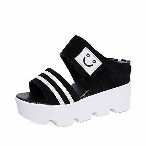 TYERY Muffins de Zapatos de Mujer con Zapatillas de Suela Gruesa Sandalias Femeninas Antideslizantes de Tipo Slender-Female Femenino, Blanco, 39