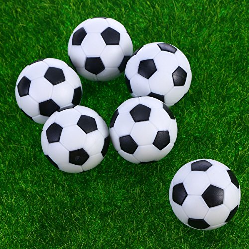 UEETEK 6pcs 32mm mesa Mini pelotas de fútbol para actividades deportivas