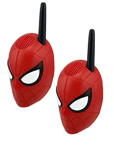 Walkie talkies para Personajes de superhéroes Spiderman para niños con radios bidireccionales de Largo Alcance