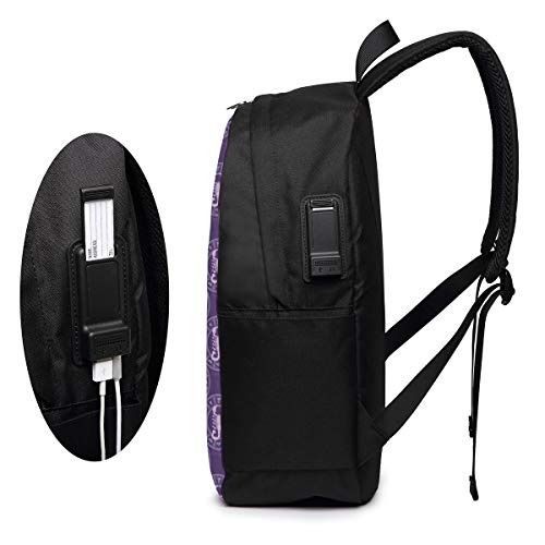 WEQDUJG Mochila Portatil 17 Pulgadas Mochila Hombre Mujer con Puerto USB, Escorpio 11 Mochila para El Laptop para Ordenador del Trabajo Viaje