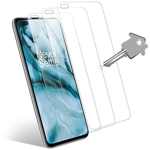 Wonanse para OnePlus NORD 5G Cristal Templado Protector de Pantalla, [9H Dureza] [Alta Definición] [Sin Burbujas] [Fácil Instalación] Vidrio Templado para OnePlus NORD 5G - 3 Piezas