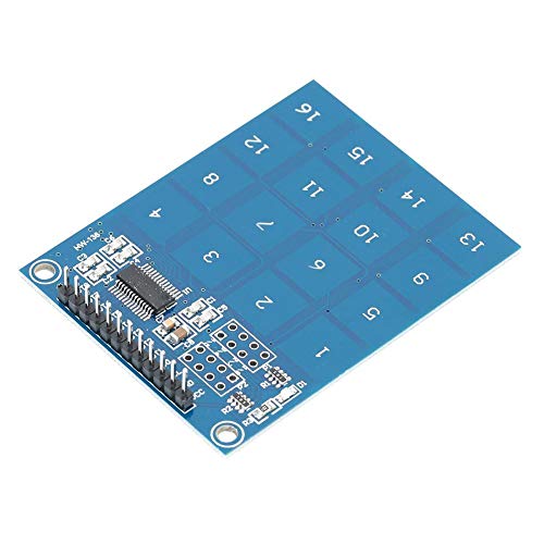 wosume Módulo Módulo Sensor, Sensor táctil Módulo TTP229 Capacitivo Digital 16 Canales Equipo eléctrico