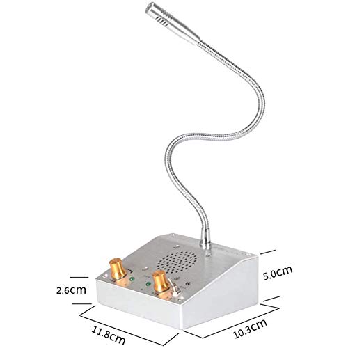 WWWNNUUUX Camino de Doble Contador de intercomunicación Ventana Altavoz, con Puro Claro y Fuerte Sonido de Calidad para restaurantes, hoteles