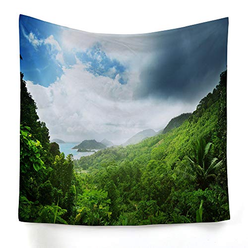 xkjymx Colgante de Tela Decorativa de la Selva Tropical con tapicería Estampada 13 200X150cm