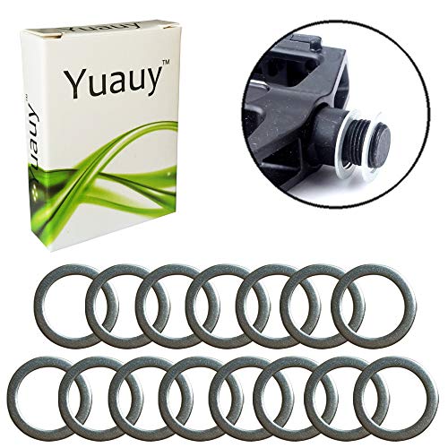 Yuauy 15 arandelas de pedal de 20 mm x 15 mm con 1 mm de grosor de acero inoxidable de repuesto para Moutain Bike Road Bike