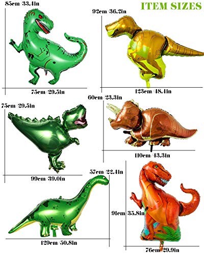 YuChiSX Dinosaurio Globo,Globos de Dinosaurio Globos Dinosaurios de Papel de Aluminio Globos Pelotas Sets De Decoración para Fiesta Bodas Decoracion de Fiesta de Cumpleanos Regalo de ninos