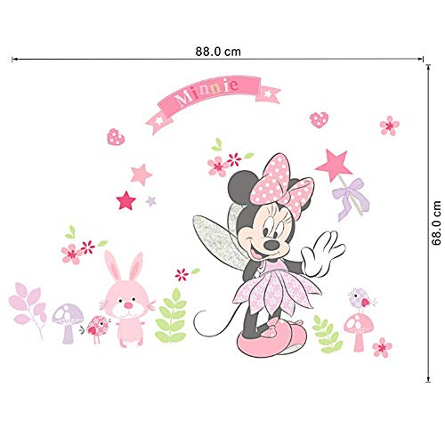 YUESEN Pegatinas Infantiles Pared Minnie Pegatinas Decorativas Pared mickey Mouse Stickers Pared Mickey Dormitorio Calcomanias para dormitorio de bebé y niños