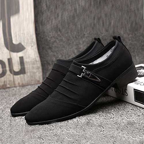 Zapatos de Cuero Casual de Hombres ZARLLE Zapatos Planos Zapatos Vestir Hombre Oxford Cuero Derby Casual Ante Punta Boda Verano Negocios Formales Moda Casuales Calzado Azul Negro Gris 38-47