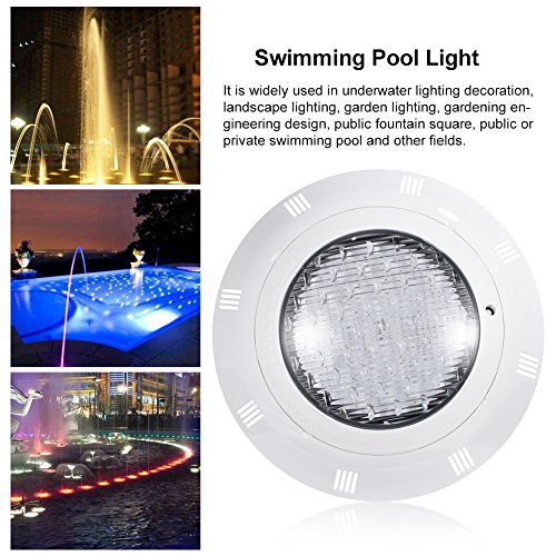 Zerodis- Luces led piscina sumergibles, 35W RGB 300 LED Lámpara de luz nocturna para reflector subacuático a prueba de agua, multicolor con control remoto para iluminación de piscinas