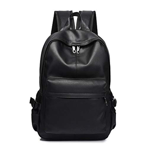 ZFLIN Mochila doble 2018 nuevo coreano joven estudiante universitario de los hombres de moda de cuero tendencia hombres mochila PU