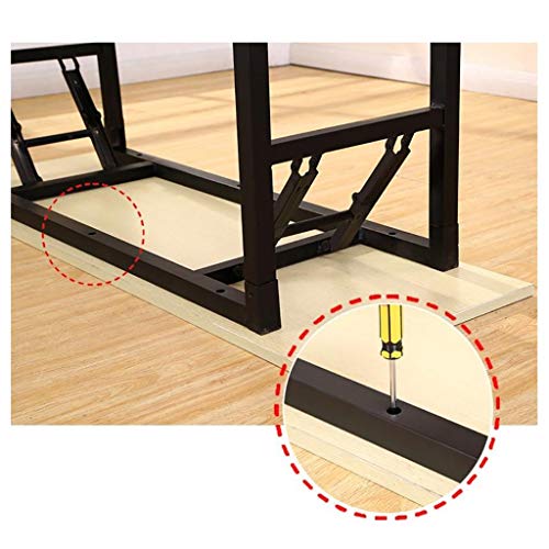 ZWJLIZI Mesas Plegables, Mesa de conferencias de la Oficina/Formación Mesa, Escritorio Inicio/Mesa de Ordenador, Multi-función de Tabla portátil, Color de la Madera (Size : 110x60x75cm)