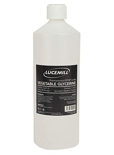 1 LITRO (1L) GLICERINA VEGETAL (VG) 99.5% EP/BP LÍQUIDO PARA GRADO FARMACÉUTICO