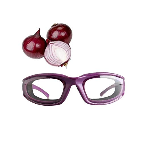 1 Pieza Sin Lágrimas Cebolla Cocina Profesional Gafas De Seguridad Duradero Cebolla Vidrios Para La Cocina Y El Hogar, Sin Desgaste Luz Ponderada Cebolla Lentes Rebanar Ojo Protector-Púrpura