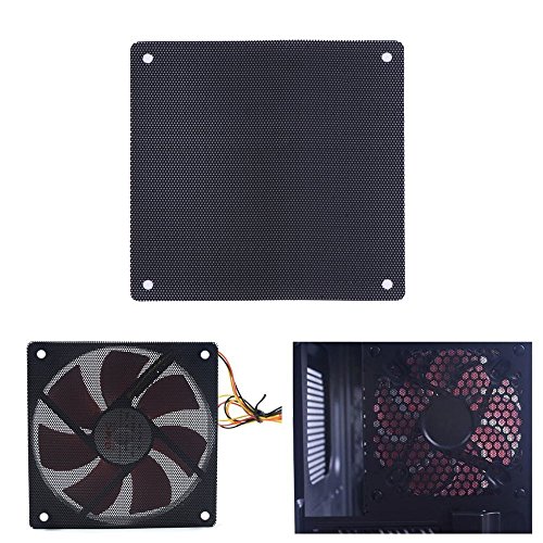 10 piezas 120 x 120 mm PVC PC Ventilador Filtro de polvo Fan resistente al polvo Case Cover Computer Mesh