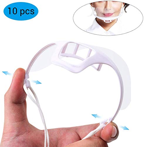 10 Piezas Mascarilla Transparente para Catering Plástico Antiniebla Spray Saliva Chef Spit Food Hotel Cocina Restaurante Suministro