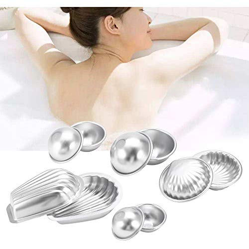 10 piezas Moldes de Bomba de Baño DIY, Conjunto de Moldes de Bomba de Baño, Molde de Bomba DIY, para Hacer Bombas de Baño, Jabones y Artesanías Hechas a Mano