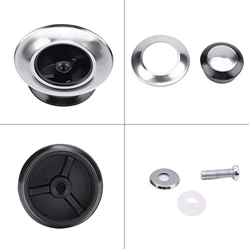 10 Piezas Perilla Tapa De La Cacerola, Bakelite Metal Negro Plata Repuestos para La Cocina De La Cocina del Hogar Manija Repuesto/Perilla De La Olla Manija Universal Accesorios Bandeja con Tornillos