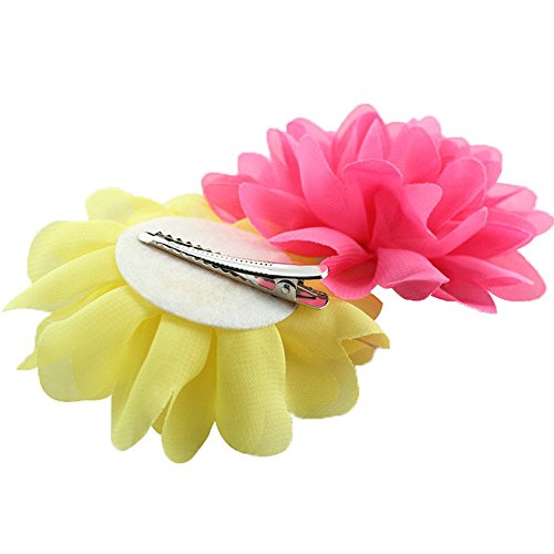 10 Piezas Pinza De Pelo Diseño De Flore Para Las Niñas &Chicas Clip De Pelo Multicolor Muchacha Pelo Adornos