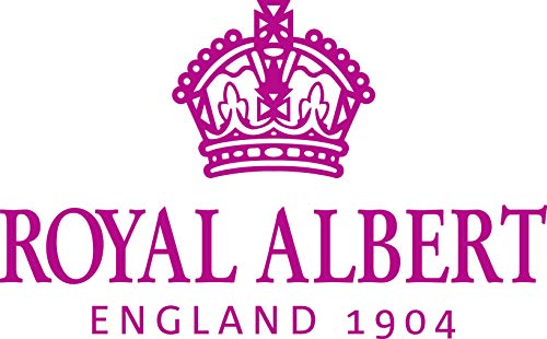 100 años de Royal Albert 1940 Inglés Chintz – Taza y platillo (y 20 cm Plato, Porcelana, Blanco, Juego de 3