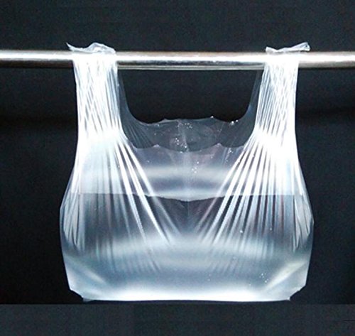 100 bolsas de plástico transparente para chaleco de alimentos, compras, bolsas de comida, transparente, 18cm x 26cm