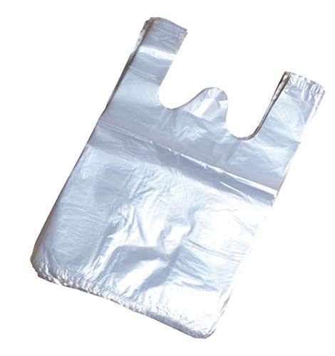 100 bolsas de plástico transparente para chaleco de alimentos, compras, bolsas de comida, transparente, 18cm x 26cm